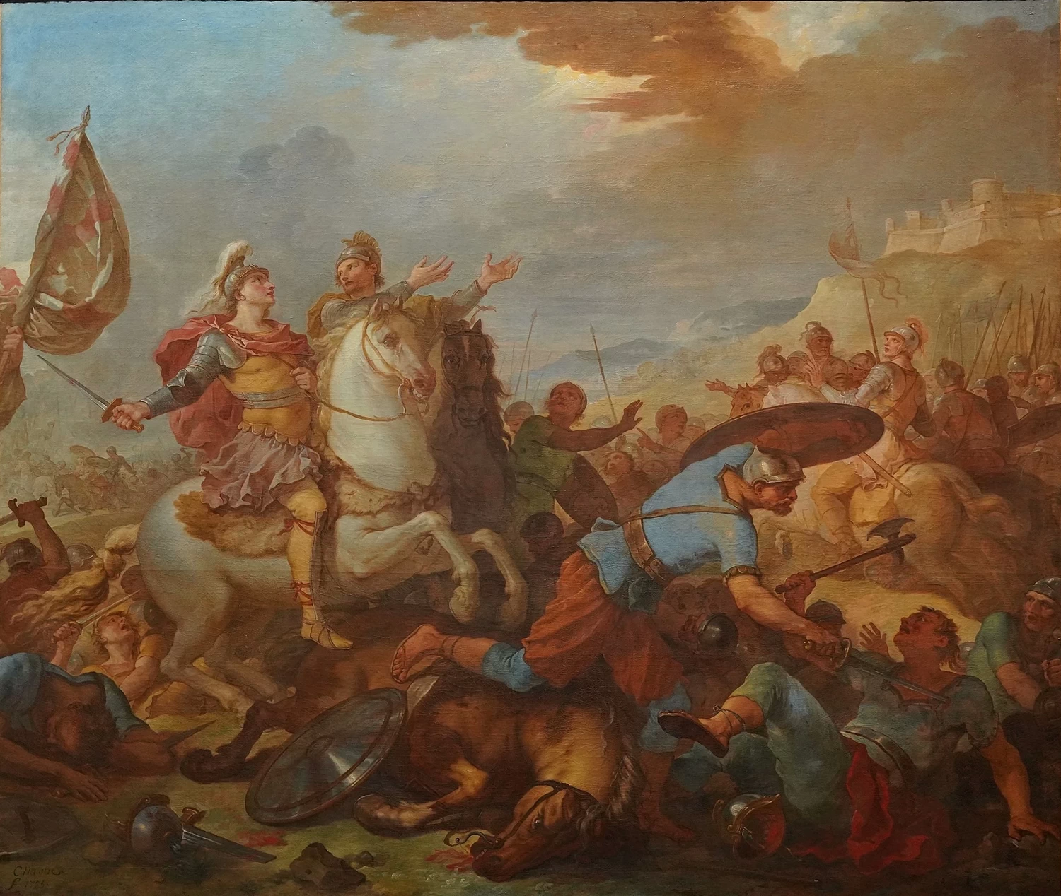 Battaglia di Tolbiac - Musée Saint, Loup, Troyes